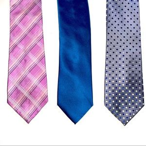 Lot of 3 Ties-Geoffrey Beene, Alfani, John Ashford